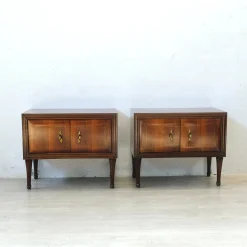 Mid-Century Nachttische im Italienischen Dornbusch Design, 1950er, 2er Set