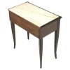 Mid-Century Nachttisch mit rosa portugiesischer Marmorplatte