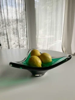 Mid-Century Obstschale aus Glas von WMF, 1950
