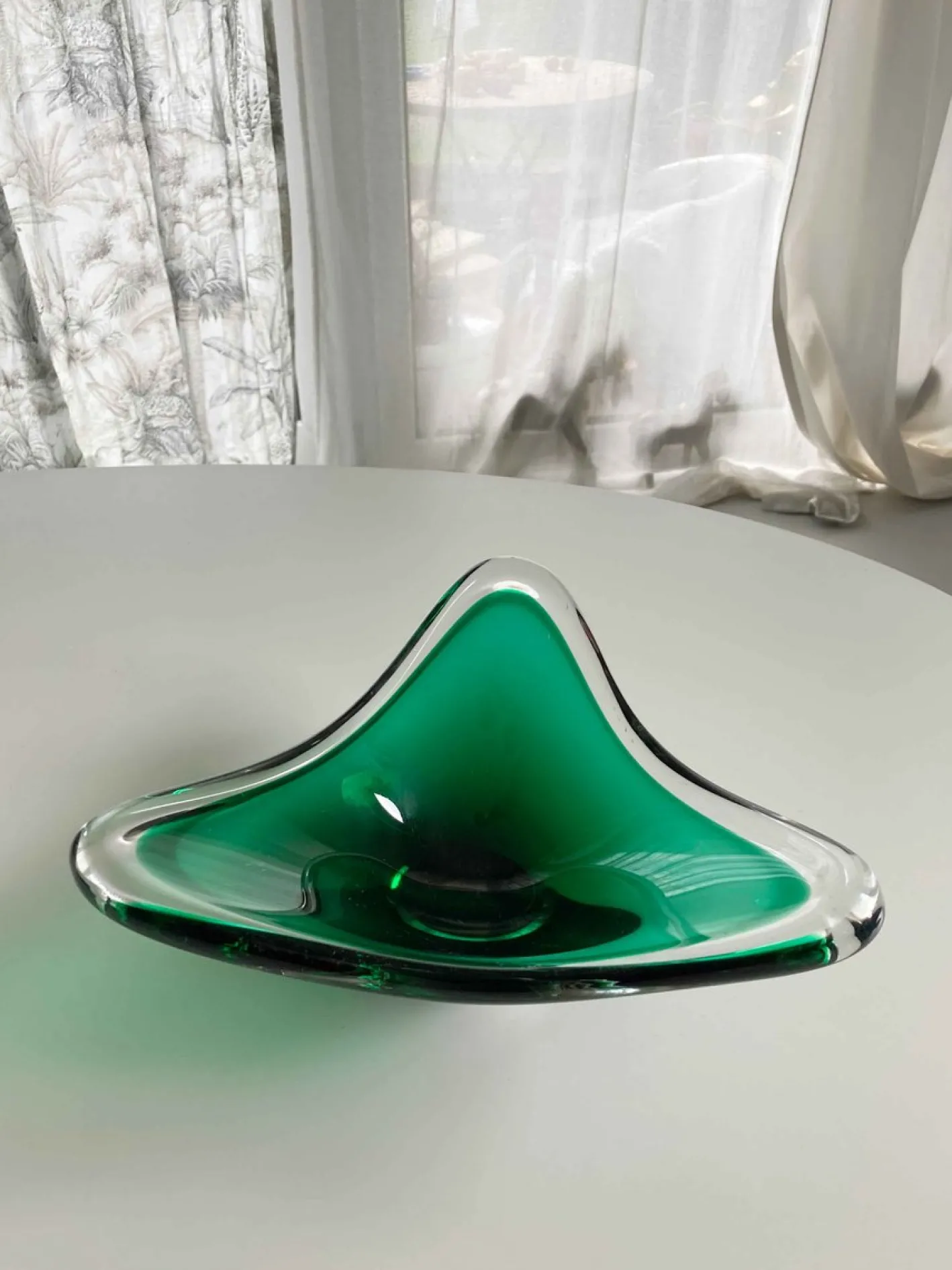 Mid-Century Obstschale aus Glas von WMF, 1950