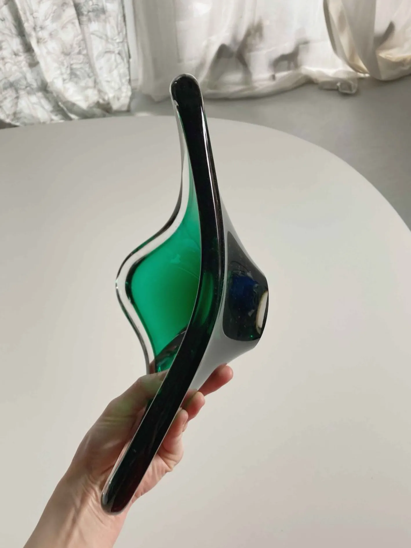 Mid-Century Obstschale aus Glas von WMF, 1950