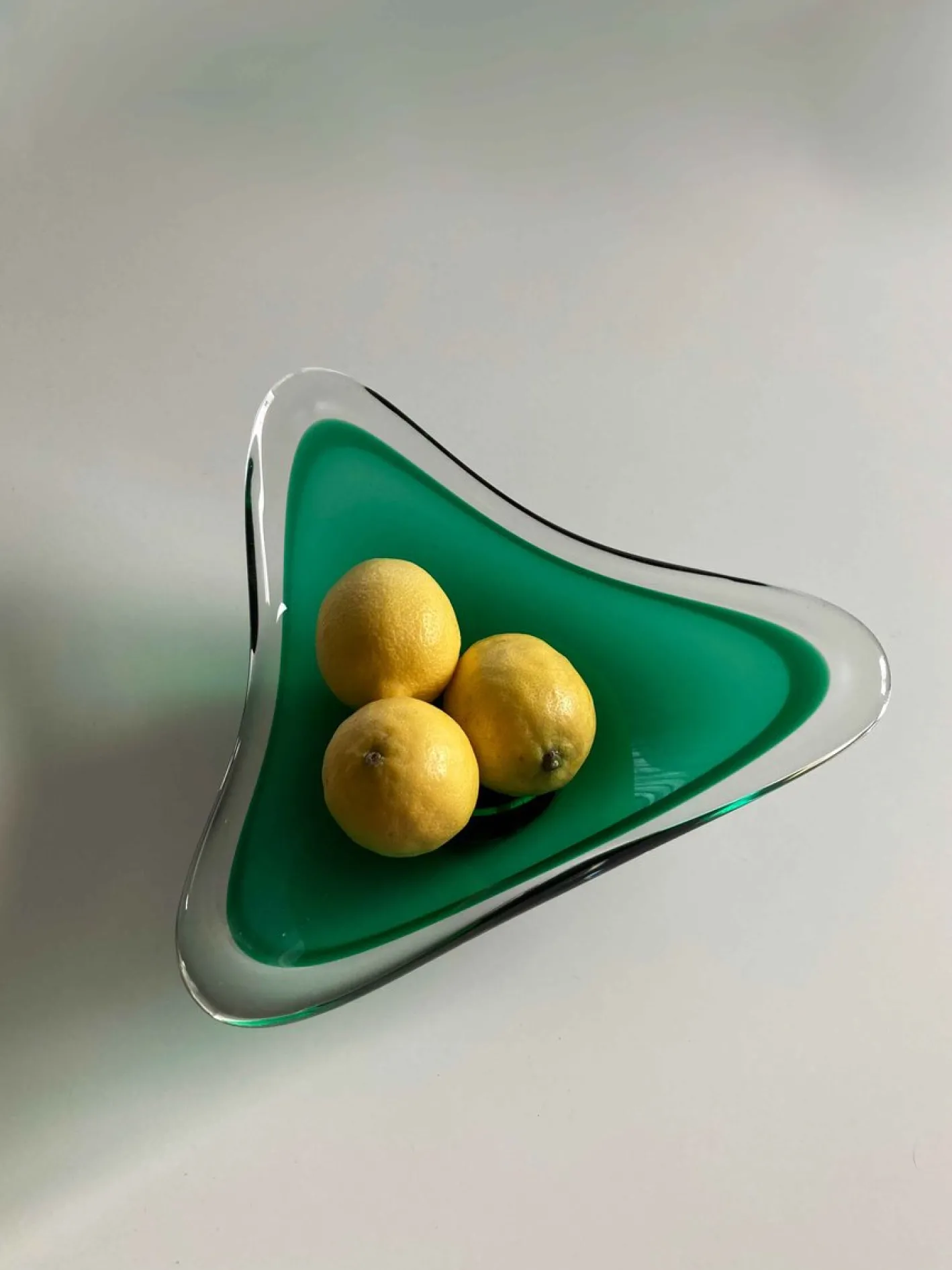 Mid-Century Obstschale aus Glas von WMF, 1950