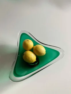 Mid-Century Obstschale aus Glas von WMF, 1950