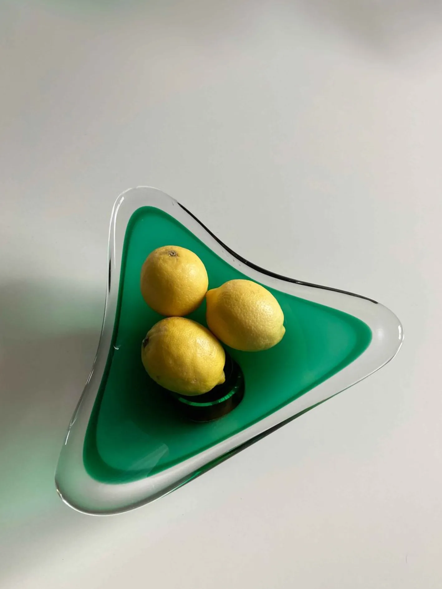 Mid-Century Obstschale aus Glas von WMF, 1950