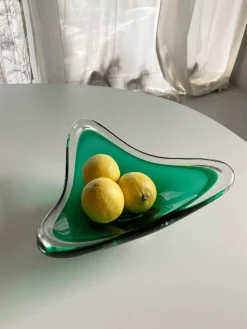 Mid-Century Obstschale aus Glas von WMF, 1950