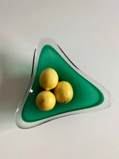 Mid-Century Obstschale aus Glas von WMF, 1950