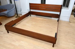 Mid-Century Palisander Bett von Poggi, 1960er