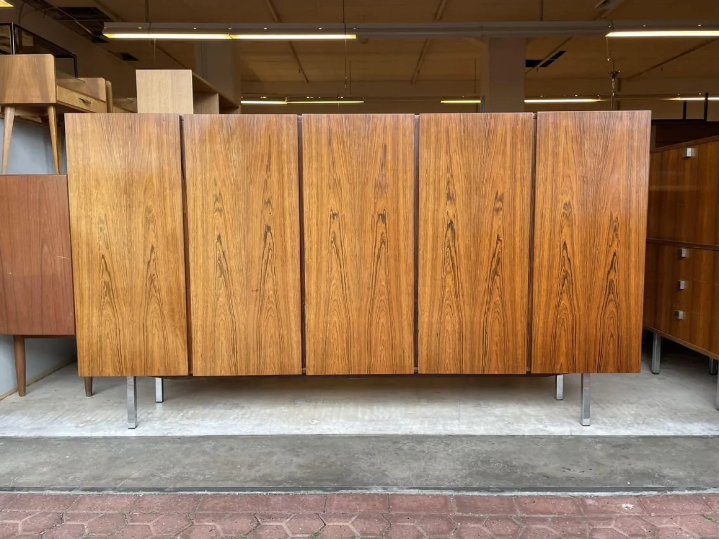 Mid-Century Palisander Highboard