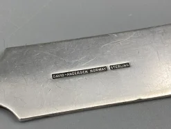 Mid-Century Sammlerlöffel aus Sterling Silber mit Emaille-Arbeit von David Anderson, Norwegen