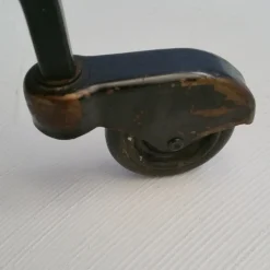 Mid-Century Servierwagen aus Metall, Holz & Kautschuk, 1950er