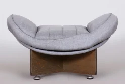 Mid-Century Sitzgarnitur aus Eiche, 1960er, 3er Set