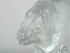 Mid-Century Skulptur von Pueberg aus Glas, 1970er