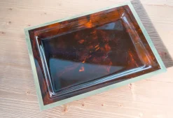 Mid-Century Tablett aus Acryl & Metall von Christian Dior, 1970er