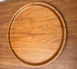 Mid-Century Tablett aus Holz von Gena, Schweden, 1960er