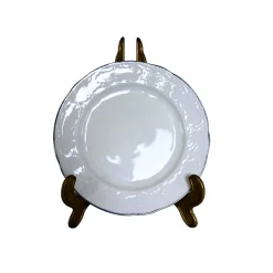 Mid-Century Tafelservice für 6 Personen aus Porzellan mit Silberrand von Seltmann Weiden Bavaria, 1960er, 18 . Set