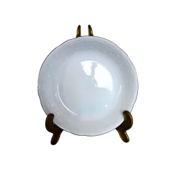 Mid-Century Tafelservice für 6 Personen aus Porzellan mit Silberrand von Seltmann Weiden Bavaria, 1960er, 18 . Set