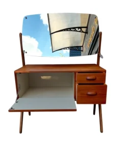 Mid-Century Teak Frisiertisch von Ølholm Møbelfabrik, Dänemark, 1960er