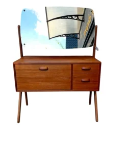 Mid-Century Teak Frisiertisch von Ølholm Møbelfabrik, Dänemark, 1960er