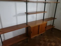 Mid-Century Teak Regalsystem von Olof Pira, Schweden, 1960er
