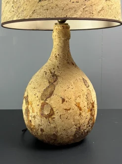Mid-Century Tischlampe aus Korken, 1960er