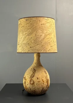 Mid-Century Tischlampe aus Korken, 1960er