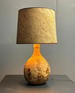 Mid-Century Tischlampe aus Korken, 1960er