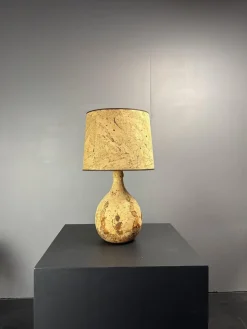 Mid-Century Tischlampe aus Korken, 1960er