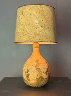Mid-Century Tischlampe aus Korken, 1960er