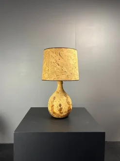 Mid-Century Tischlampe aus Korken, 1960er