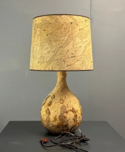 Mid-Century Tischlampe aus Korken, 1960er
