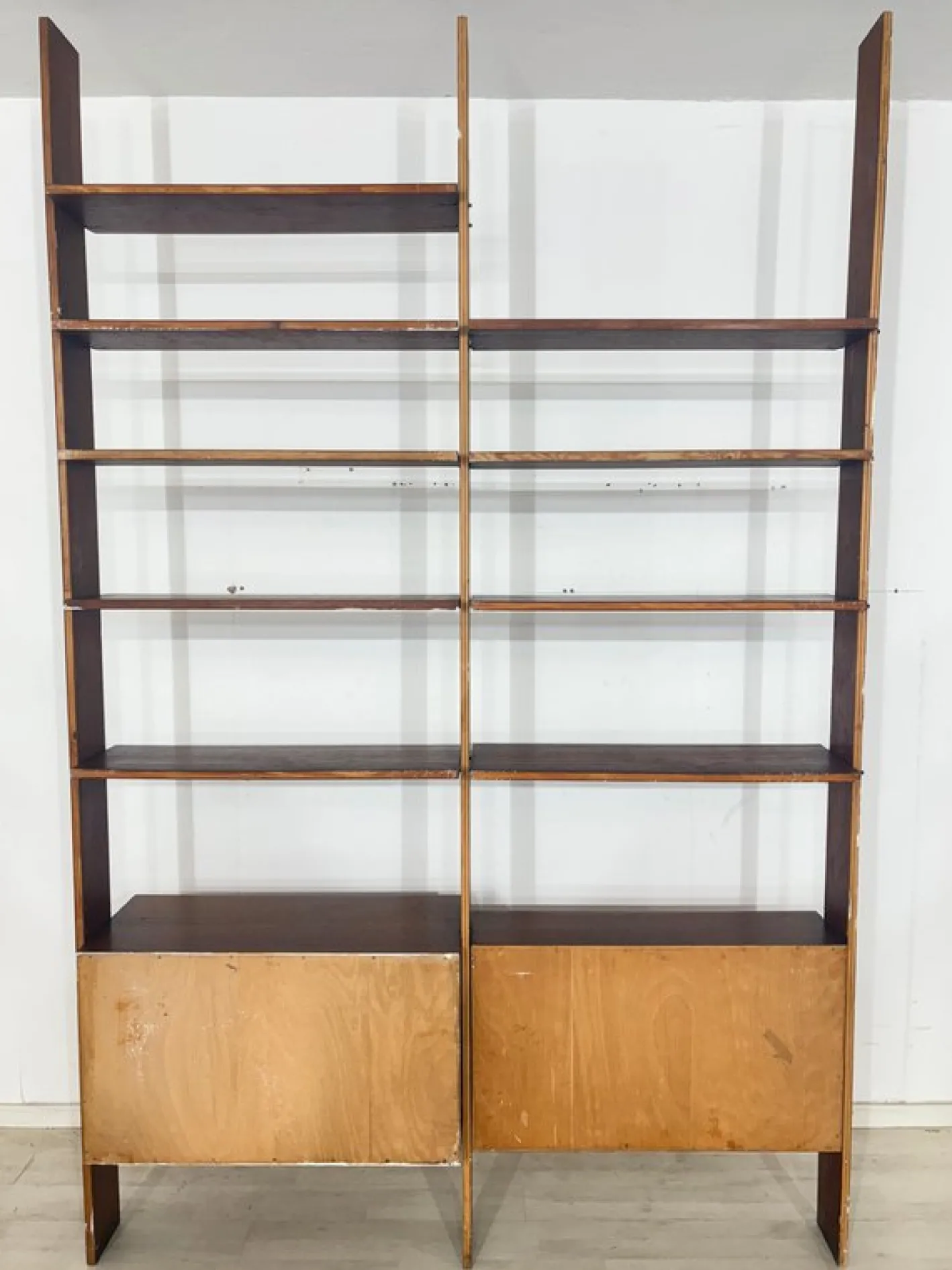 Mid-Century Wandregal aus Teak, 1960er