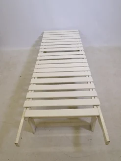 Mid-Century Wooden Riviera Garden Lounger from Triconfort, 1970s
