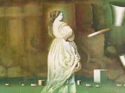 Mihailo Djokovic Tikalo, Surrealistische Komposition, 1983, Öl auf Leinwand