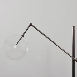 Milan 1 Arm Schwarz Gunmetal Stehlampe von Schwung