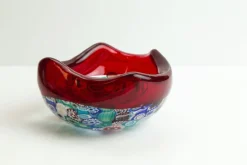 Millefiori Incalmo Schale aus Muranoglas von Archimede Seguso, Italien, 1950er