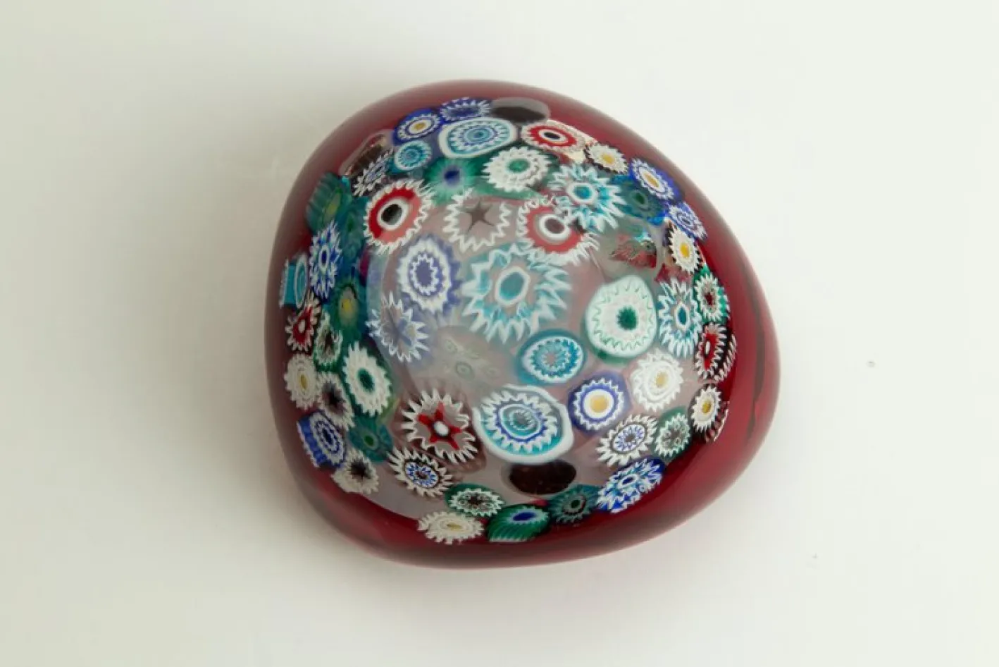 Millefiori Incalmo Schale aus Muranoglas von Archimede Seguso, Italien, 1950er