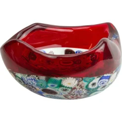 Millefiori Incalmo Schale aus Muranoglas von Archimede Seguso, Italien, 1950er
