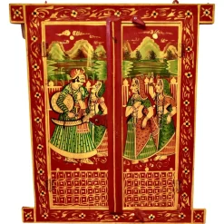 Miniatur Fensterläden in indischer Volkskunst, 1890er