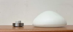 Minimalistische Mid-Century Modern Decken- oder Wandlampe von Wilhelm Wagenfeld für Lindner, 1950er