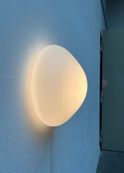 Minimalistische Mid-Century Modern Decken- oder Wandlampe von Wilhelm Wagenfeld für Lindner, 1950er