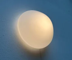 Minimalistische Mid-Century Modern Decken- oder Wandlampe von Wilhelm Wagenfeld für Lindner, 1950er