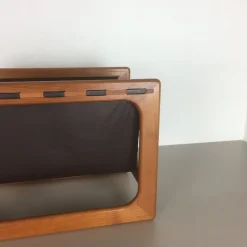 Minimalistischer dänischer Zeitschriftenständer aus Teak von Salin Mobler, 1970er