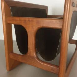 Minimalistischer dänischer Zeitschriftenständer aus Teak von Salin Mobler, 1970er