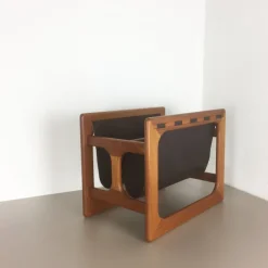 Minimalistischer dänischer Zeitschriftenständer aus Teak von Salin Mobler, 1970er