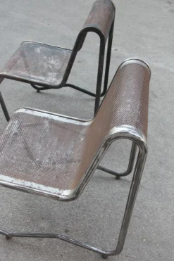 Minimalistisches Industrielles Wohnzimmer Set, 1950er, 3er Set