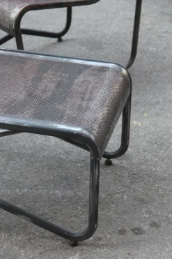 Minimalistisches Industrielles Wohnzimmer Set, 1950er, 3er Set