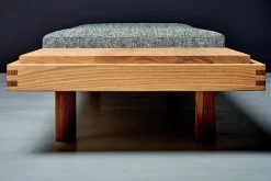 Minimalist L 09H Tagesbett aus Elm, Pierre Chapo, Frankreich, 2018 zugeschrieben