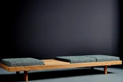 Minimalist L 09H Tagesbett aus Elm, Pierre Chapo, Frankreich, 2018 zugeschrieben