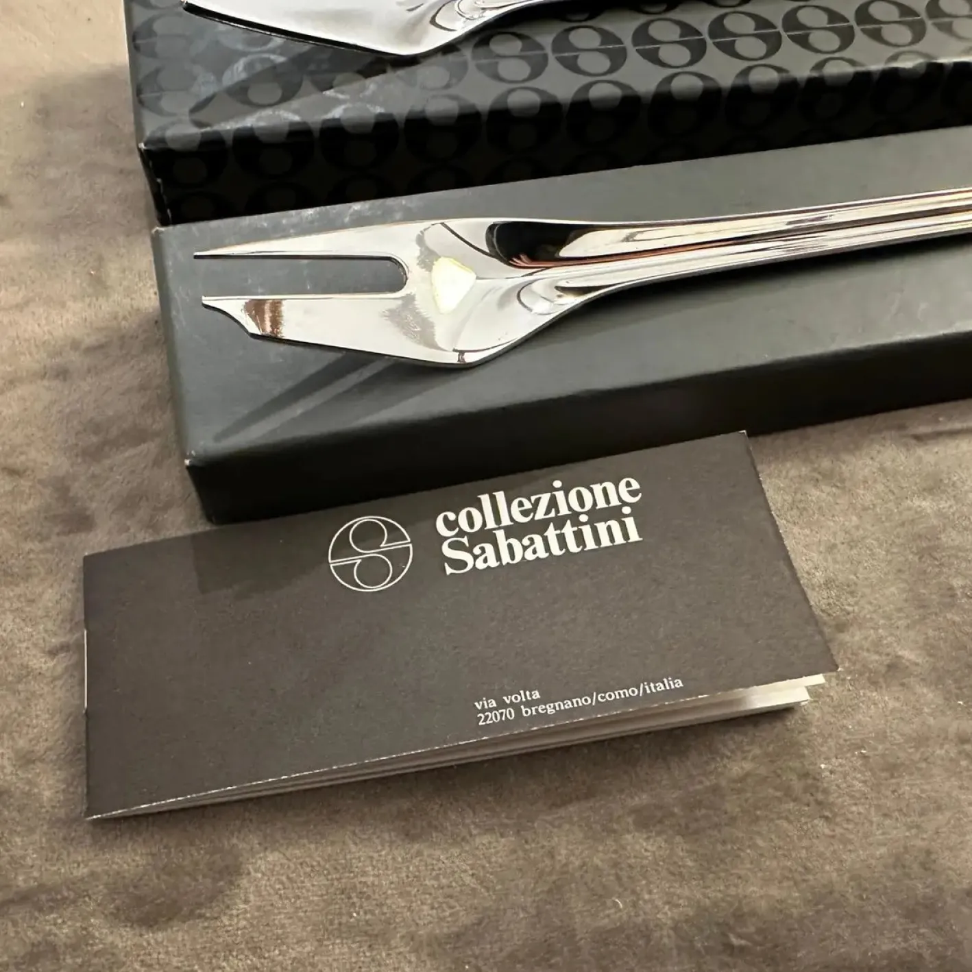 Minimalist Silverware from Lino Sabattini, 1990s, Set of 2