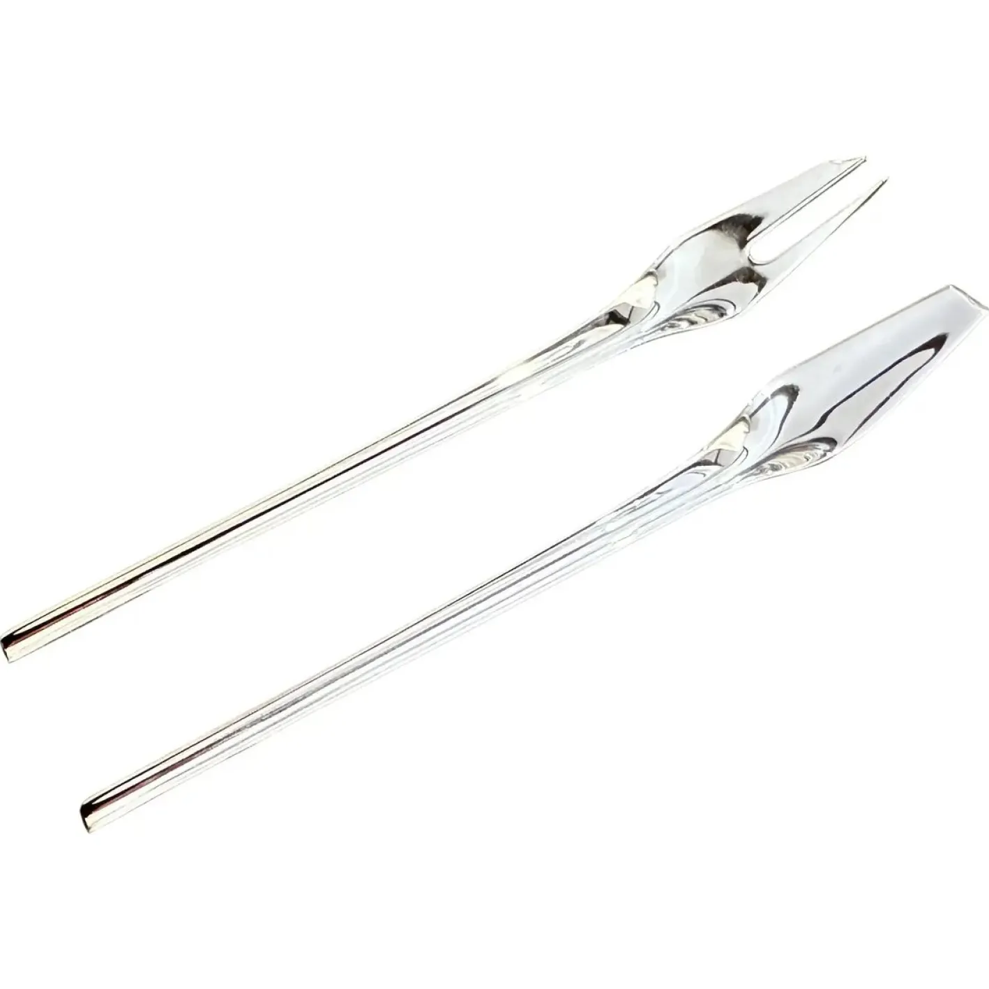 Minimalist Silverware from Lino Sabattini, 1990s, Set of 2